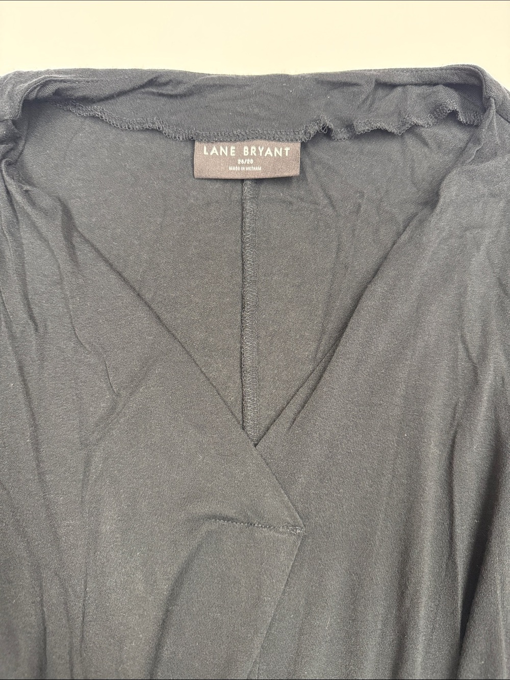 Lane Bryant black rayon shirt